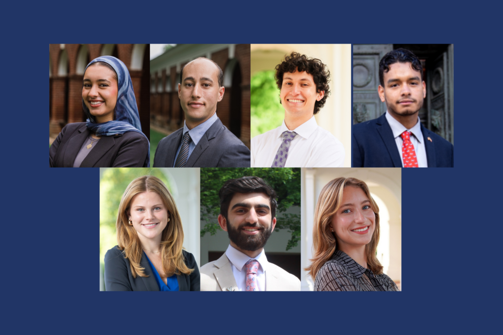 headshots of the seven interns being sponsored by the NSPC