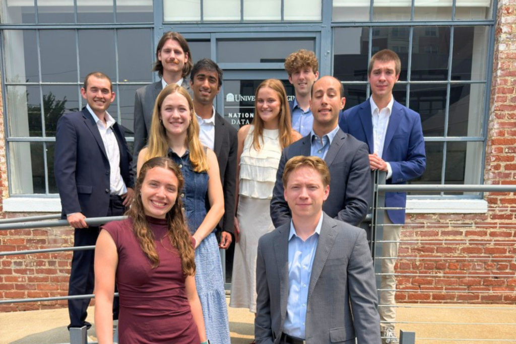 2026 NSPC summer interns stand together outside the NSPC office